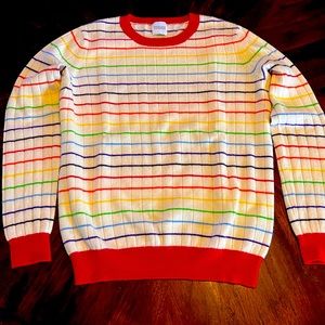 🌈 Madeleine Thompson rainbow cashmere sweater 🌈